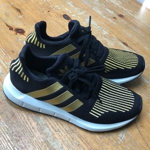 Authentic Gold and Black Addidas